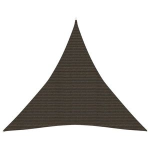 vidaXL Pânză parasolar, maro, 3, 6x3, 6x3, 6 m, HDPE, 160 g/m² imagine