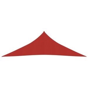 vidaXL Pânză parasolar, roșu, 4x4x5, 8 m, HDPE, 160 g/m² imagine