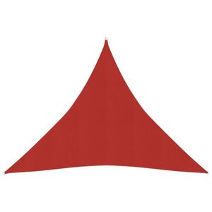 vidaXL Pânză parasolar, roșu, 4, 5x4, 5x4, 5 m, HDPE, 160 g/m² imagine