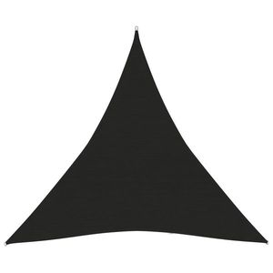 vidaXL Pânză parasolar, negru, 3, 6x3, 6x3, 6 m, HDPE, 160 g/m² imagine