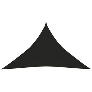vidaXL Pânză parasolar, negru, 3 x 3 x 4, 2 m, HDPE, 160 g/m² imagine