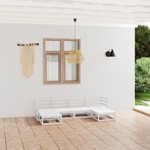 vidaXL Set mobilier de grădină, 6 piese, lemn masiv de pin imagine