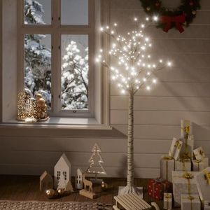 vidaXL Pom Crăciun 140 LED-uri alb rece 1, 5 m salcie interior/exterior imagine