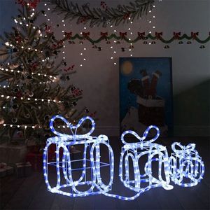 vidaXL Decorațiune Crăciun cutii de cadou 180 leduri interior/exterior imagine