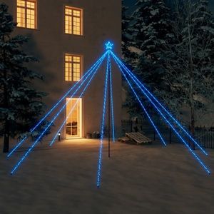 vidaXL Cascadă lumini brad Crăciun 800 leduri albastru 5 m, int./ext. imagine