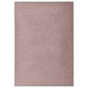 vidaXL Covor, roz învechit, 180x270 cm, blană ecologică de iepure imagine