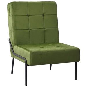 vidaXL Scaun de relaxare, 65x79x87 cm, verde deschis, catifea imagine