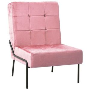 vidaXL Scaun de relaxare, roz, 65x79x87 cm, catifea imagine