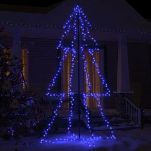 vidaXL Brad Crăciun conic, 300 LED-uri, 120x220 cm, interior&exterior imagine