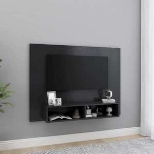 vidaXL Comodă TV de perete, gri, 120x23, 5x90 cm, PAL imagine