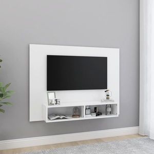 vidaXL Comodă TV de perete, alb, 120x23, 5x90 cm, PAL imagine
