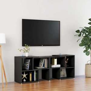 vidaXL Comodă TV, negru, 104x30x52 cm, PAL imagine