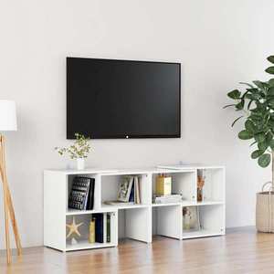 vidaXL Comodă TV, alb, 104x30x52 cm, PAL imagine