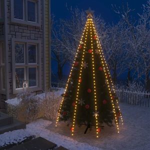 vidaXL Instalație lumini brad de Crăciun cu 400 LED-uri, 400 cm imagine