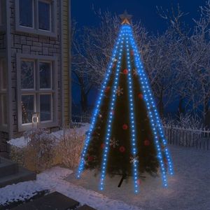 vidaXL Instalație brad de Crăciun cu 400 LED-uri, albastru, 400 cm imagine