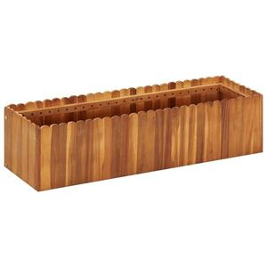 vidaXL Strat înălțat de grădină, 100x30x25 cm, lemn masiv de acacia imagine