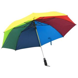 vidaXL Umbrelă pliabilă automată, multicolor, 124 cm imagine