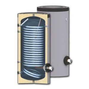 Boiler pentru pentru pompe de caldura Sunsystem SWP N 300 litri, cu o serpentina, pentru conectarea la sisteme solare, de incalzire si sisteme cu pompe de caldura cu multi consumatori imagine
