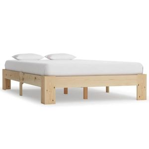 vidaXL Cadru de pat, 120 x 200 cm, lemn masiv de pin imagine