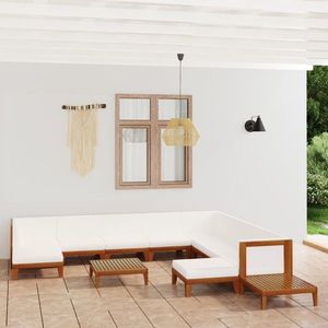vidaXL Set mobilier grădină cu perne, 12 piese, lemn masiv de acacia imagine