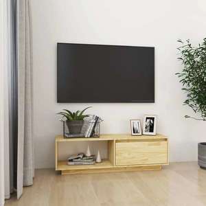 vidaXL Comodă TV, 110x30x33, 5 cm, lemn masiv de pin imagine