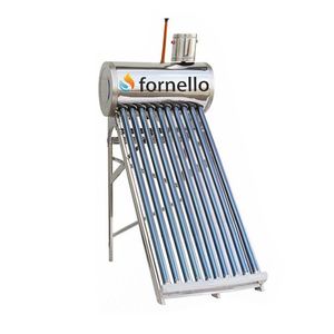 Panou solar nepresurizat Fornello pentru producere apa calda, cu rezervor inox 82 litri, 10 tuburi vidate si vas flotor 5 litri imagine