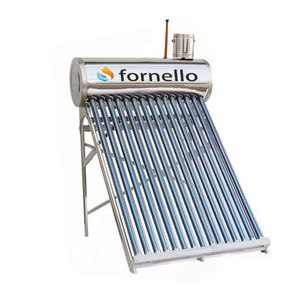Panou solar nepresurizat Fornello pentru producere apa calda, cu rezervor inox 122 litri, 15 tuburi vidate si vas flotor 5 litri imagine