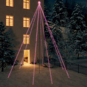 vidaXL Cascadă lumini brad Crăciun 1300 leduri colorat 8 m, int./ext. imagine
