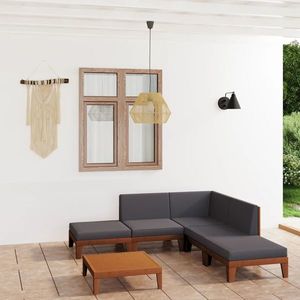 vidaXL Set mobilier grădină cu perne, 7 piese, lemn masiv de acacia imagine