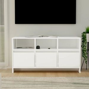 vidaXL Comodă TV, alb, 102x37, 5x52, 5 cm, PAL imagine