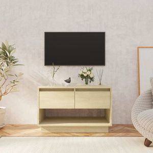 vidaXL Comodă TV, stejar sonoma, 70x41x44 cm, PAL imagine