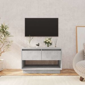vidaXL Comodă TV, gri beton, 70x41x44 cm, PAL imagine