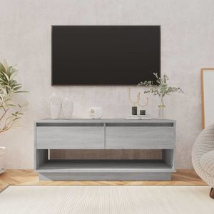 812973 vidaXL TV Cabinet Grey Sonoma 102x41x44 cm Chipboard imagine