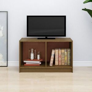 vidaXL Comodă TV, maro miere, 70x33x42 cm, lemn masiv de pin imagine