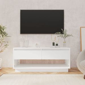 vidaXL Comodă TV, alb, 102x41x44 cm, PAL imagine