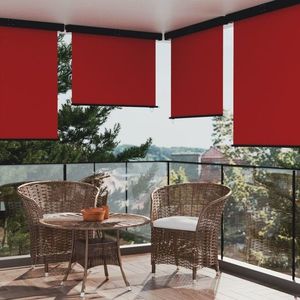 vidaXL Copertină laterală de balcon, roșu, 145 x 250 cm imagine