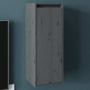 vidaXL Dulap de perete, gri, 30x30x80 cm, lemn masiv de pin imagine