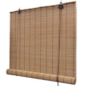 Jaluzele rulabile, 80 x 160 cm, bambus natural imagine