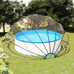 vidaXL Cupolă pentru piscină, 500 x 250 cm imagine