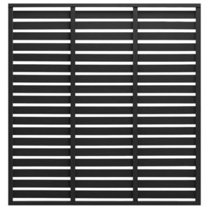 vidaXL Panou de gard, negru, 180x180 cm, WPC imagine