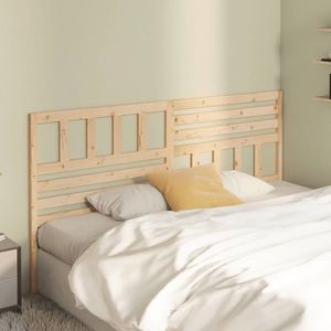 vidaXL Tăblie de pat, 206x4x100 cm, lemn masiv de pin imagine