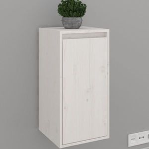 vidaXL Dulap de perete, alb, 30x30x60 cm, lemn masiv de pin imagine