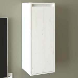 vidaXL Dulap de perete, alb, 30x30x80 cm, lemn masiv de pin imagine
