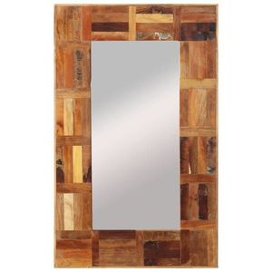 vidaXL Oglindă de perete, 50 x 80 cm, lemn masiv reciclat imagine