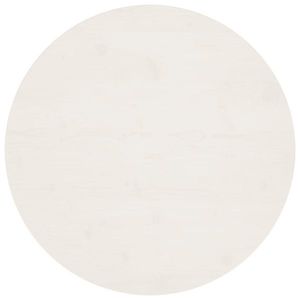vidaXL Blat de masă, alb, Ø80x2, 5 cm, lemn masiv de pin imagine