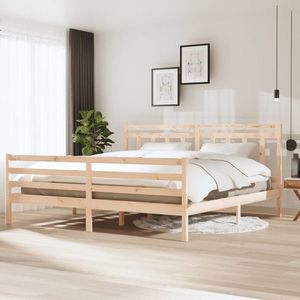 vidaXL Cadru de pat, 200x200 cm, lemn masiv imagine