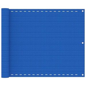 vidaXL Paravan pentru balcon, albastru, 75x600 cm, HDPE imagine