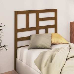 vidaXL Tăblie de pat, maro miere, 81x4x104 cm, lemn masiv de pin imagine