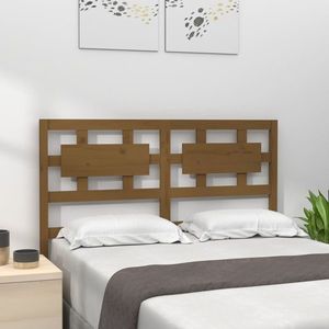 vidaXL Tăblie de pat, maro miere, 165, 5x4x100 cm, lemn masiv de pin imagine