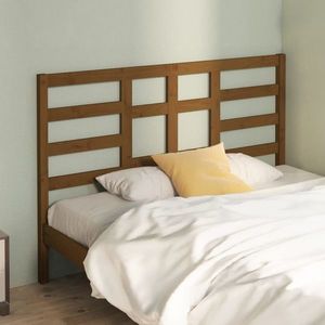 vidaXL Tăblie de pat, maro miere, 146x4x104 cm, lemn masiv de pin imagine